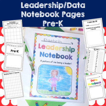 Preview of Pre-K Data Tracking Sheets for Leadership and Data Notebook