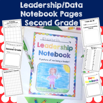 Preview of 2nd Grade Data Tracking Sheets for Leadership and Data Notebook