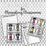 Leadership Jobs for Elementary Classrooms {Gray Dots} #