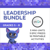 Leadership Middle School Bundle | Prezis & Printable Activities