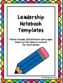 Preview of Leadership Notebook for First Grade