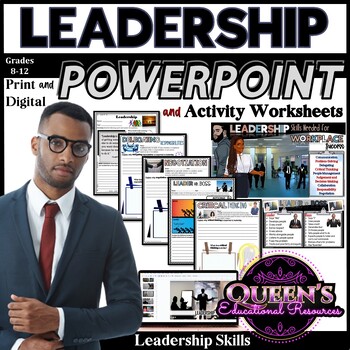 Preview of Leadership PowerPoint and Activities | Leadership Worksheets | Leadership Skills