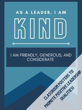 Preview of Leadership Posters (Set of 7 Classroom Posters)