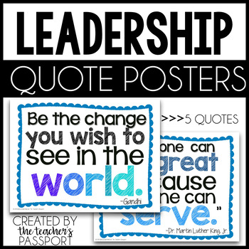 Leadership Quotes Poster Set