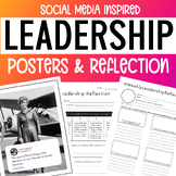 Leadership Reflection & Poster Set - Social Media Inspired