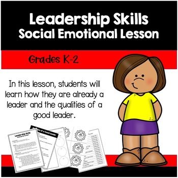 Preview of Social Emotional Learning Worksheets and Activities | Leadership Skills | K-2