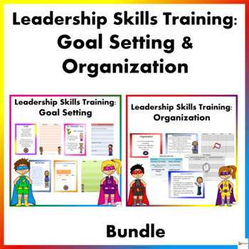 Preview of Smart Goal Setting Activities and Organization Lesson and Activities Bundle