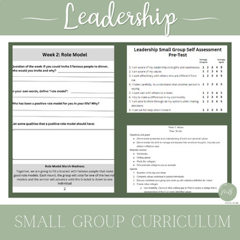 Preview of Leadership Small Group Curriculum