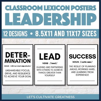 Preview of Leadership Student Council Posters | Bulletin Board Middle High School