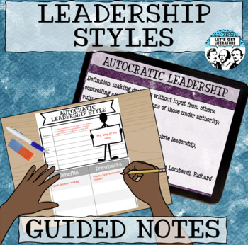 Preview of Leadership Styles Guided Notes