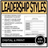 Leadership Styles Investigation - Digital AND Print Worksh