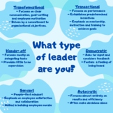 Leadership Styles Printable