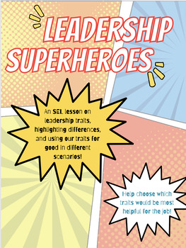 Preview of Leadership Superheroes - An SEL Activity