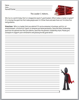 what is a leader to you essay