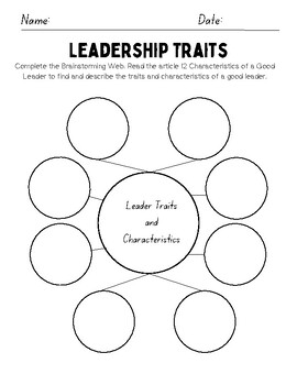Preview of Leadership Traits and Research