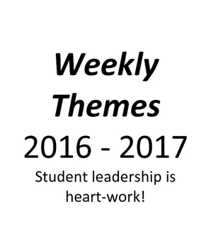Preview of Leadership Weekly Themes