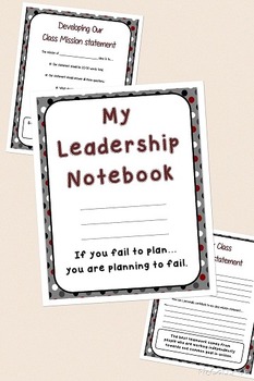 Preview of Leadership & Data Notebook with Graphs, Conferences, Goals & More - UPDATED