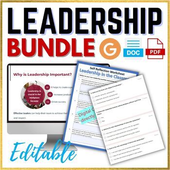 Preview of Leadership in the Workplace Google Bundle - Slides, and Quiz with Google Forms