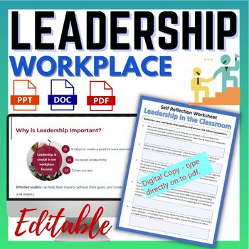 Preview of Leadership in the Workplace - Lesson plan, PowerPoint and Worksheets - editable
