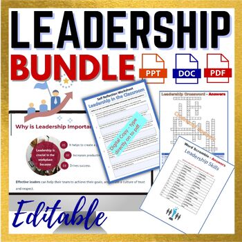Preview of Leadership in the Workplace bundle 2 - PowerPoint, Activities, Puzzles