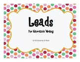 Leads Posters for Narrative Writing
