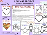 Leaf Art Project, Classroom/Group Craft, Homeschool, Activ