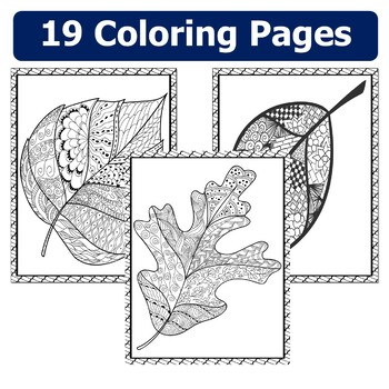 oak leaf coloring pages