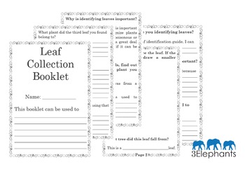 Preview of Leaf Collection Booklet