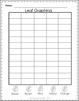 Leaf Graphing by Planning Garden | Teachers Pay Teachers