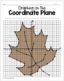 Leaf Thanksgiving Math Activity Graphing on the Coordinate Plane