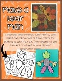 Leaf Man- Craft to go with the book- Using paper leaves
