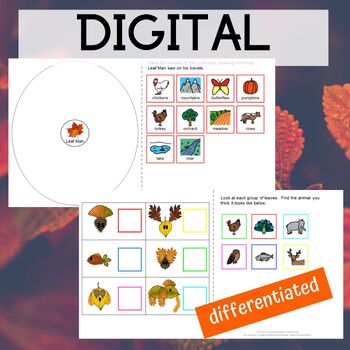 Leaf Man Literacy Unit for Special Education PRINT and DIGITAL | TpT