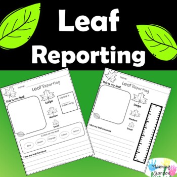 Preview of Leaf Reporting {Leaf Investigation, Fall Science}