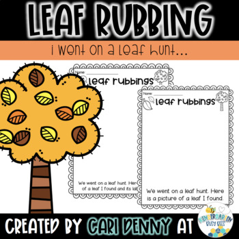 Preview of Leaf Rubbings | Fall Leaf Activity