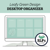 Leafy Green Design! Desktop Organizer for Educators (Multi