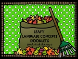 Leafy Language Concept Books for Speech Therapy