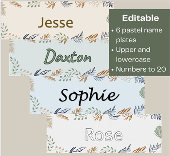Preview of Leafy Name Plate