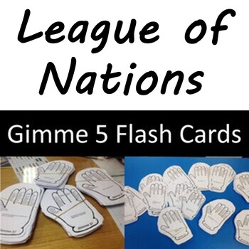 Preview of League of Nations Revision Flash Cards ('Gimme 5')