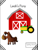 Leah's Pony Spelling Printables (Harcourt)