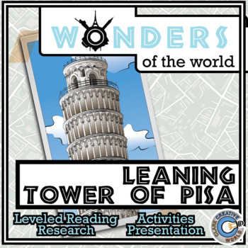 Preview of Leaning Tower of Pisa - Leveled Reading, Slides, Printables & Activities