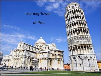 Preview of Leaning Tower of Pisa - Power Point - History Structure Facts 8 Slides