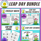 Leap Day 2024 Bundle: Math Activities, Writing Prompts, Co