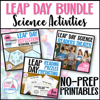 Preview of Leap Day 2024 Science: Leap Year No-Prep Activities for Middle & High School