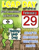 Leap Day Activities 2024 | Leap Day Lapbook & Leap Year In