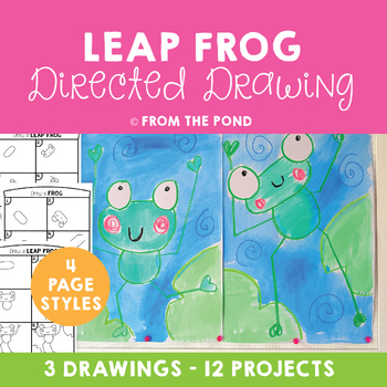 Preview of Leap Day Activities Frog Directed Drawing