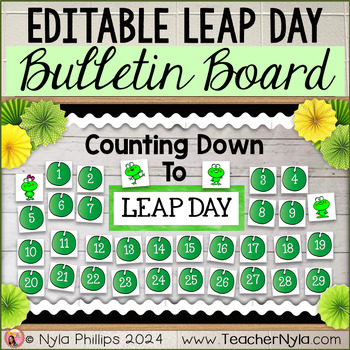 Preview of Leap Day Bulletin Board | Counting Down To Leap Day | Frog Theme