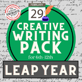 Leap Day Creative Writing Pack Middle and High School on L
