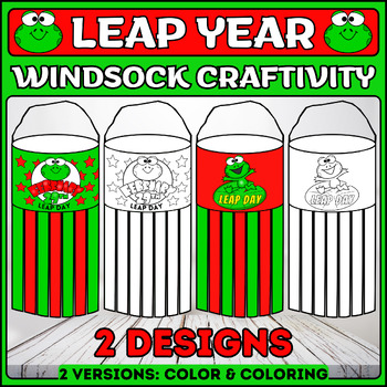 Preview of Leap Day DIY Windsock Craftivity | Leap Year 2024 Art Project for Kids, Leap Day