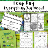 Leap Day Everything You Need! Prompts, Coloring, Connect t