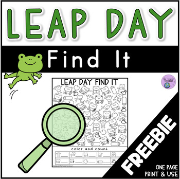 Preview of Leap Day Find It Freebie